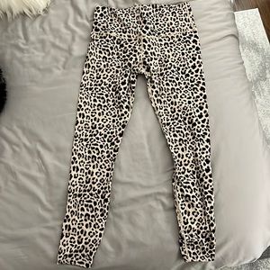 Varley leopard print workout leggings